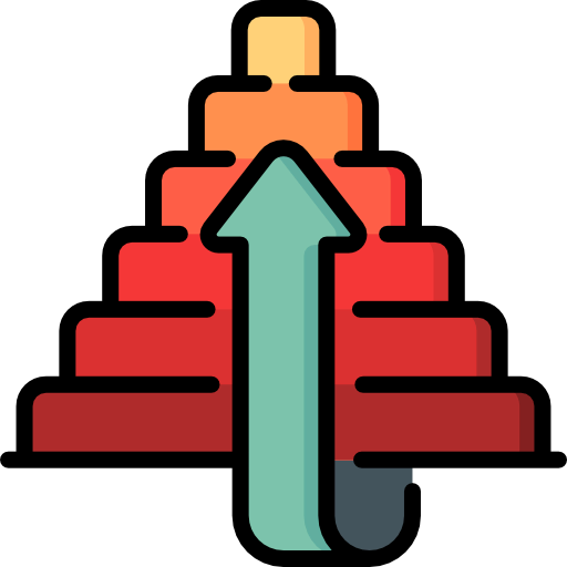 Pyramid chart icon