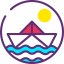 Paper boat icon 64x64