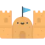 Sand castle icon 64x64