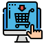 Online shopping icon 64x64