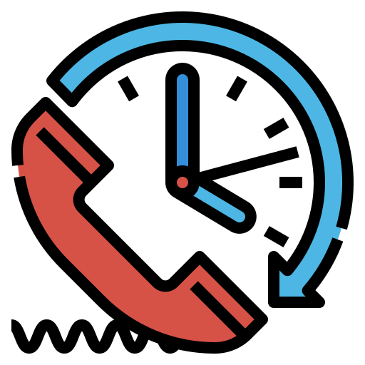 Round clock icon