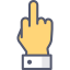 Middle finger ícone 64x64