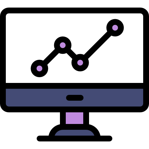 Line chart icon