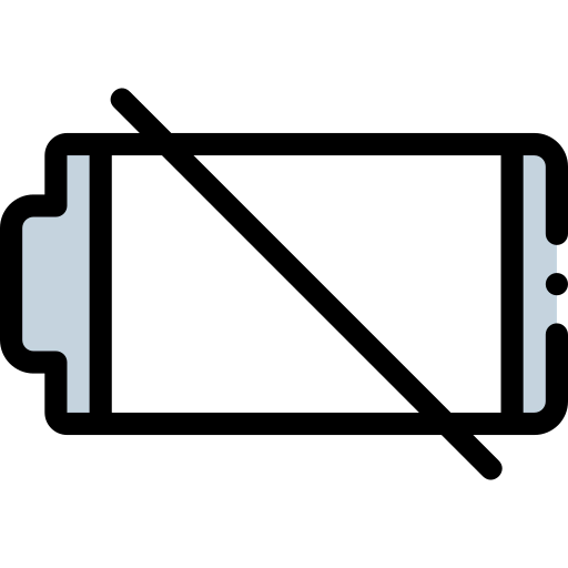 Empty battery icon