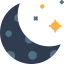Crescent moon icon 64x64