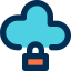 Cloud lock icon 64x64