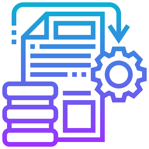 Data processing icon