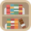Bookshelf icon 64x64