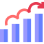 Bar chart icon 64x64