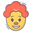 Clown face icon 64x64