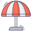 Beach umbrella icon 64x64