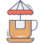 Tea cup ride ícono 64x64