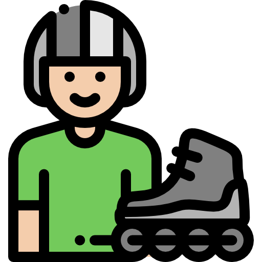 Roller skater icon