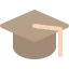 Graduation hat icon 64x64