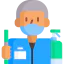 Cleaning staff icon 64x64