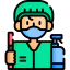 Cleaning staff icon 64x64