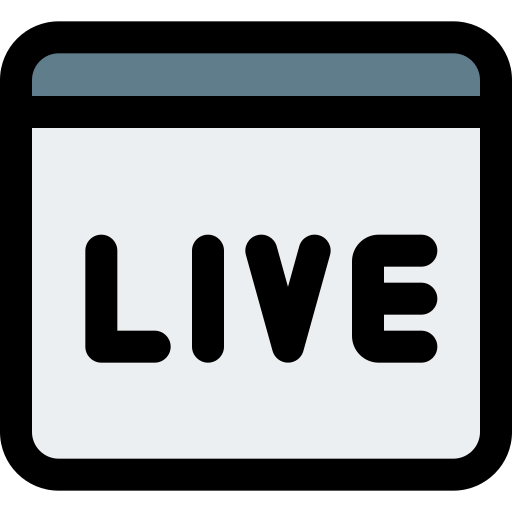 Live streaming Ikona