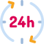 24 hours アイコン 64x64