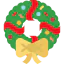 Christmas wreath icône 64x64