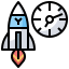 Rocket launch icon 64x64