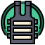 Bulletproof vest ícone 64x64