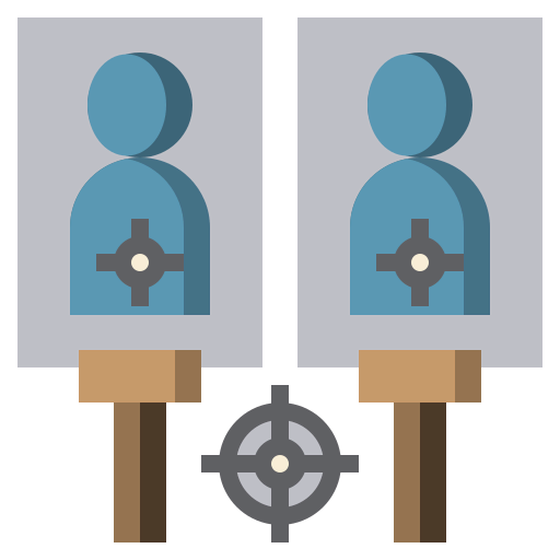 Shooting range icon
