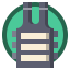Bulletproof vest ícone 64x64