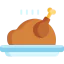 Жареная курица иконка 64x64