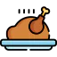 Roasted chicken icon 64x64