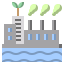 Eco factory icon 64x64