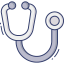 Doctors stethoscope icon 64x64