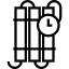 Time Bomb with Clock icon 64x64