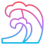 Sea waves icon 64x64