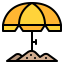 Beach umbrella іконка 64x64