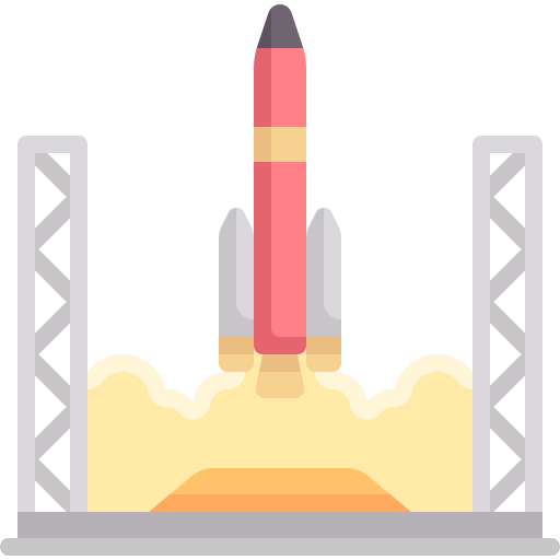 Rocket launch icon