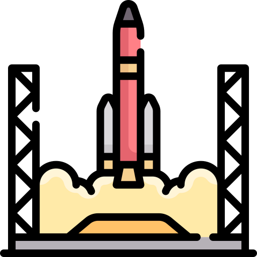 Rocket launch icon