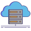Cloud hosting Ikona 64x64