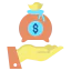 Money bag icon 64x64