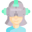 Virtual reality glasses icon 64x64