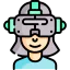 Virtual reality glasses icon 64x64