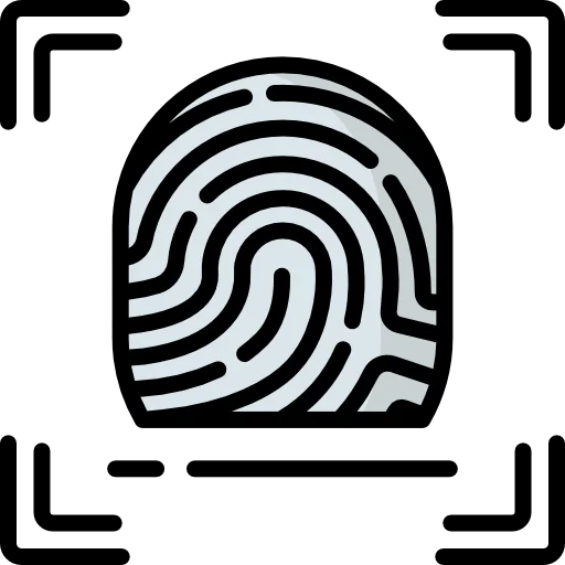 Fingerprint scanning icon