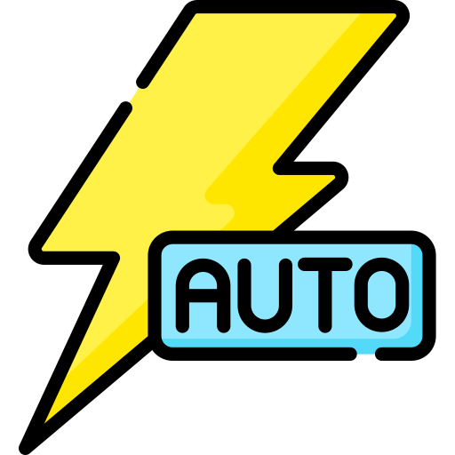 Auto flash icon