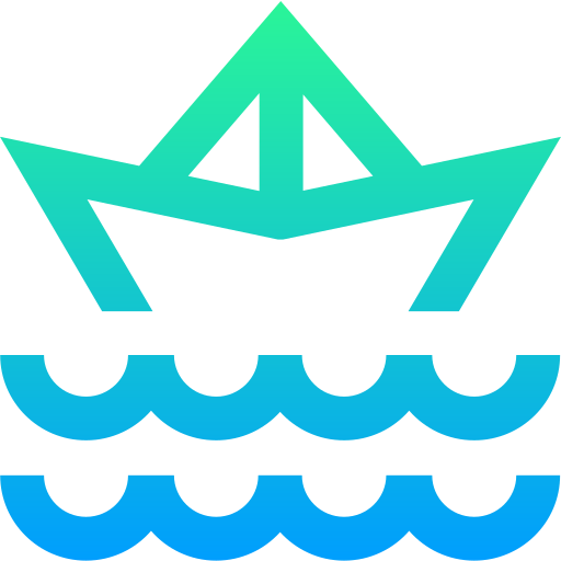 Paper boat icon