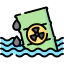 Toxic waste icon 64x64