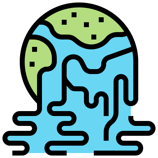 Global warming icon