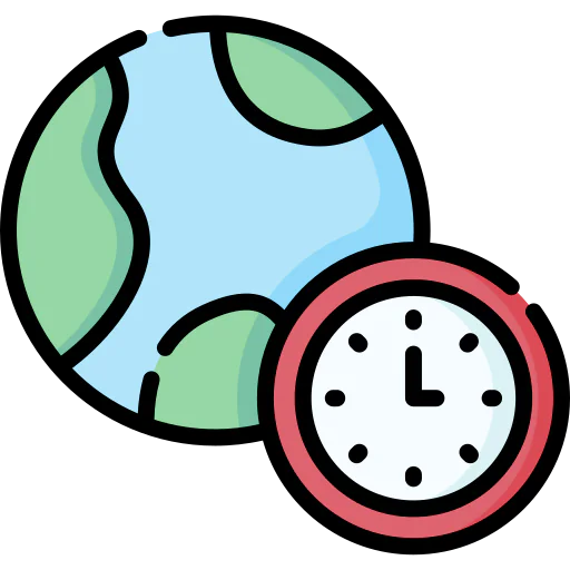 Time zone icon
