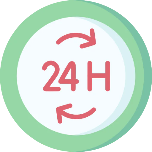 24 hours icon