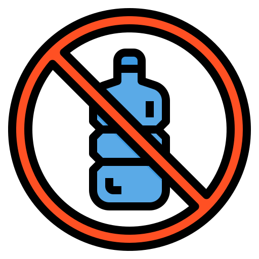 No plastic bottles Ikona