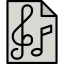 Music file icon 64x64