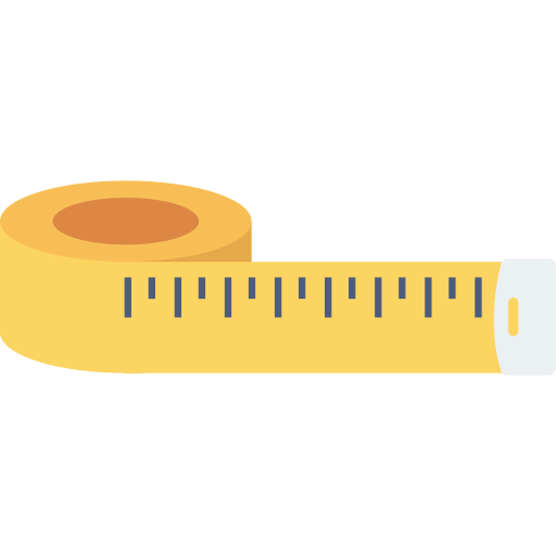 Measuring tape ícone